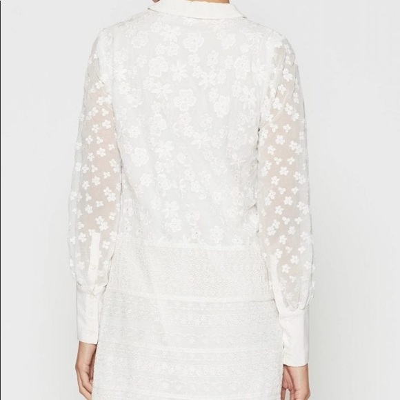 NWT JOIE Jamari Lace Porcelain Dress - Picture 5 of 5